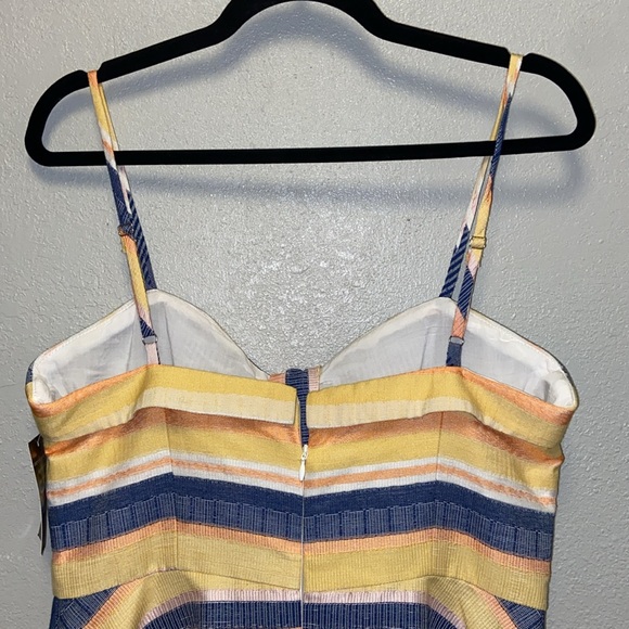 Hutch by Anthropologie Striped Spaghetti Strap Cutout Sweetheart Neck Sundress - Picture 7 of 11